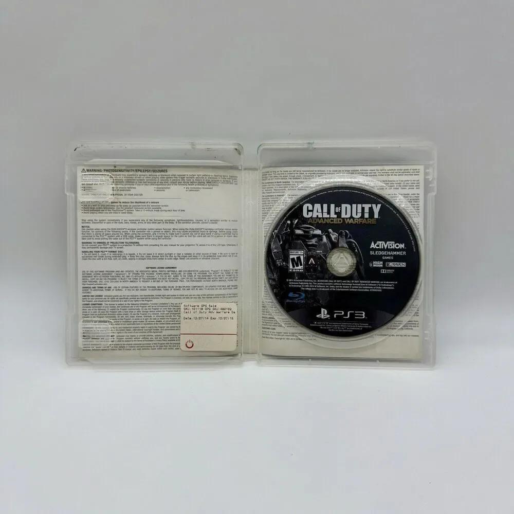 Call of Duty: Advanced Warfare Day Zero Edition Playstation 3 Game & Case Tested